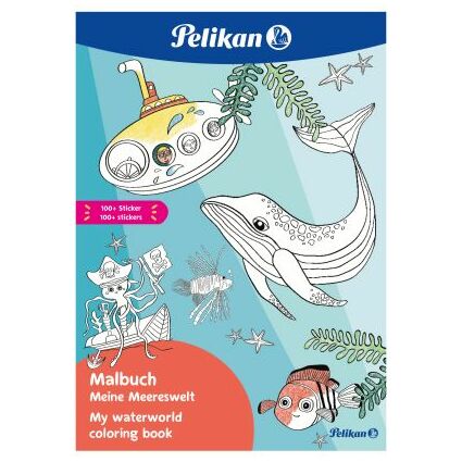 Pelikan Malbuch "Meine Meereswelt", DIN A4, inkl. Sticker