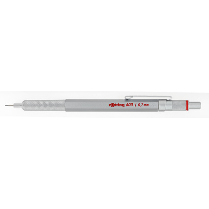 rotring Feinminenstift 600, 0,7 mm, silber