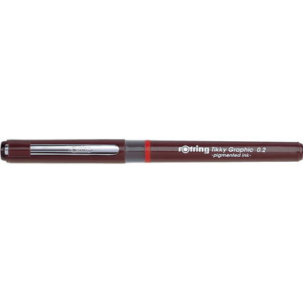 rotring Tikky Graphic Faserschreiber, Strichstrke 0,2 mm