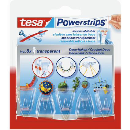 tesa Powerstrips DECO-HAKEN, Haltekraft: max. 0,2 kg