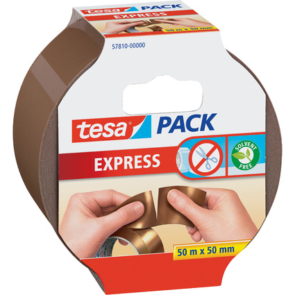 tesapack Verpackungsklebeband Express "von Hand einreibar"