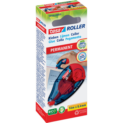 tesa ecoLogo Refill-Kleberoller PERMANENT GLUE, 8,4 mm x 14m