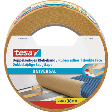 tesa Doppelseitiges Klebeband universal, 38 mm x 25 m