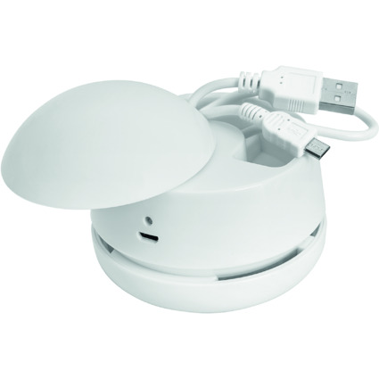 WEDO Mini-Tischstaubsauger W2D2, wiederaufladbar, weiß