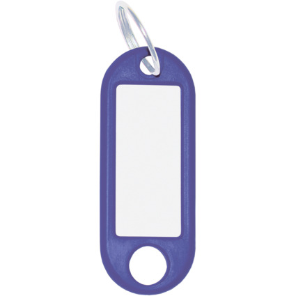 WEDO Schlüsselanhänger mit Ring, Durchmesser: 18 mm, blau