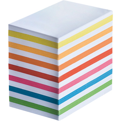 WEDO Zettelboxeinlage, 55 x 90 mm, wei/farbig, 700 Blatt