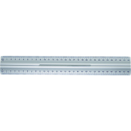 WEDO Lineal, 300 mm, aus Aluminium, mit Griff