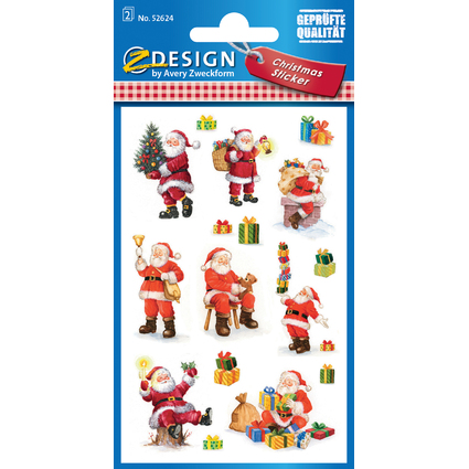 AVERY Zweckform ZDesign Weihnachts-Sticker "Nikolaus"
