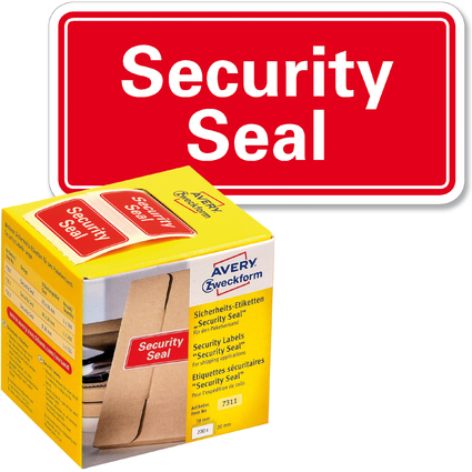 AVERY Zweckform Sicherheitssiegel "Security Seal", 38x20 mm