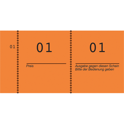 AVERY Zweckform Nummernblock 1 - 1000, 105 x 53 mm, grn