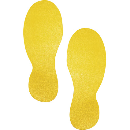 DURABLE Bodenmarkierungsform "Fu", selbstklebend, gelb
