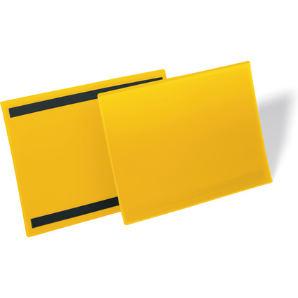 DURABLE Kennzeichnungstasche, magnetisch, DIN A4 quer, gelb