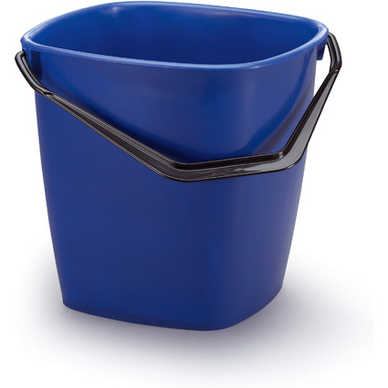 DURABLE Putzeimer BUCKET, 14 Liter, rechteckig, blau