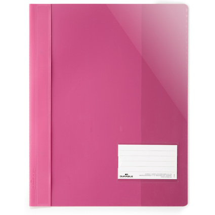 DURABLE Schnellhefter Überbreit, A4+, PVC, dunkelrosa