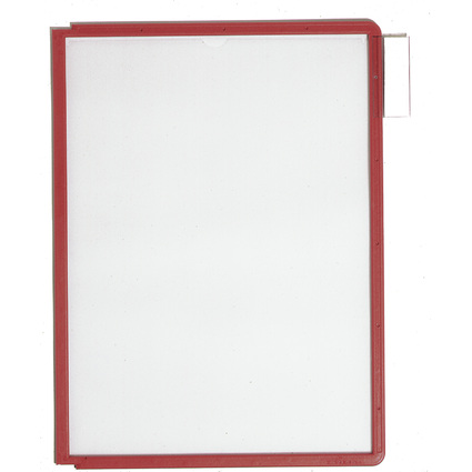 DURABLE Sichttafel SHERPA, DIN A4, Rahmen: rot