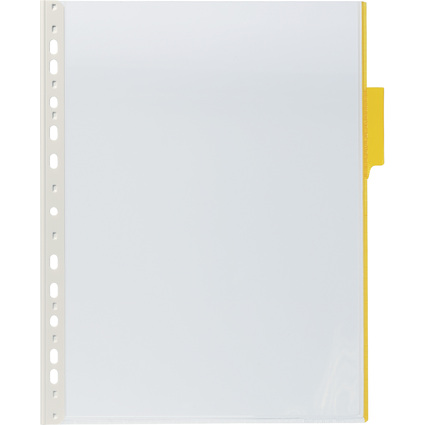 DURABLE Sichttafel FUNCTION, DIN A4, transparent, Tab: gelb