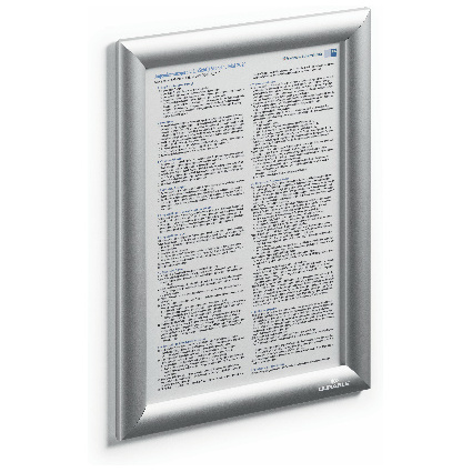 DURABLE Plakatrahmen, DIN A4, 25 mm Profil, Aluminium