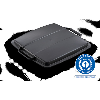 DURABLE Deckel ECO für DURABIN 90, quadratisch, schwarz