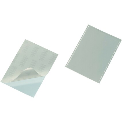 DURABLE Selbstklebetaschen POCKETFIX, DIN A5, transparent