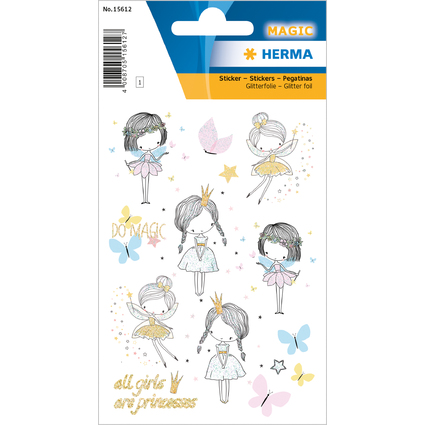 HERMA Sticker MAGIC "Glitzernde Mrchen Prinzessin"