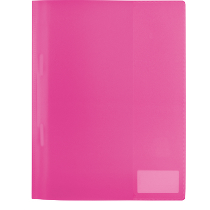 HERMA Schnellhefter, aus PP, DIN A4, transluzent-pink