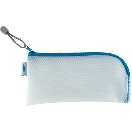 HERMA Reiverschlusstasche "Mesh Bags", 230 x 110 mm, blau