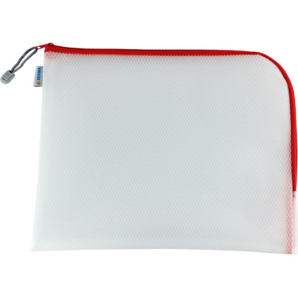 HERMA Reiverschlusstasche "Mesh Bags", DIN A4, rot