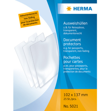 HERMA Ausweishlle, PP, 1-fach, 0,14 mm, Format: 102 x 137mm