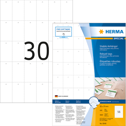 HERMA Warenanhänger SPECIAL, 35 x 59,4 mm, weiß