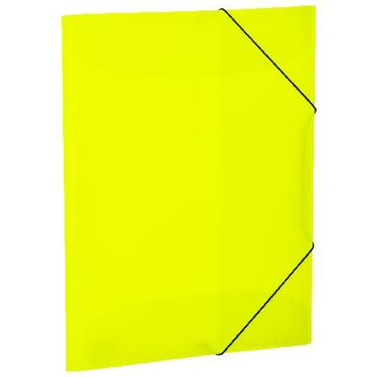 HERMA Eckspannermappe, aus PP, DIN A3, neon-gelb