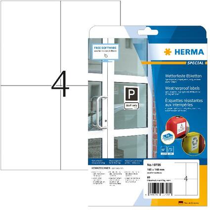 HERMA Wetterfeste Etiketten aus Spezialpapier, 105 x 148 mm