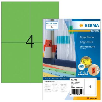 HERMA Universal-Etiketten SPECIAL, 105 x 148 mm, grün