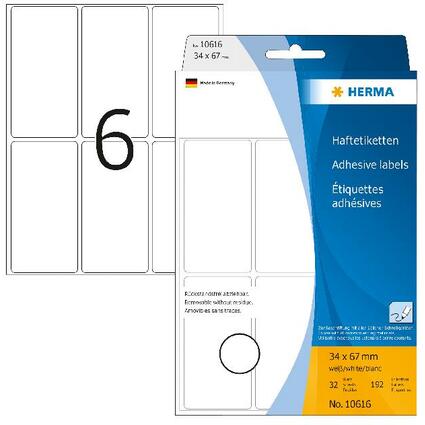 HERMA Etiketten "Movables" 34 x 67 mm, zur Handbeschriftung