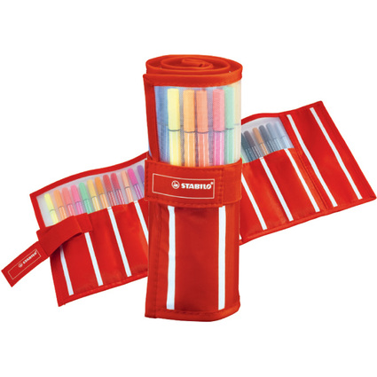 STABILO Fasermaler Pen 68, 30er Rollerset "Streifen"