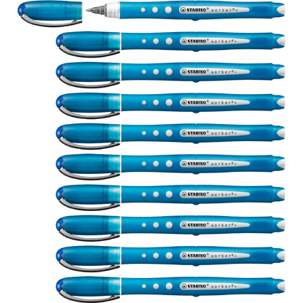 STABILO Tintenroller worker colorful, blau