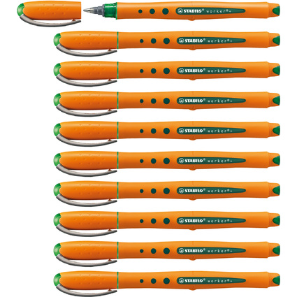 STABILO Tintenroller worker medium, grn