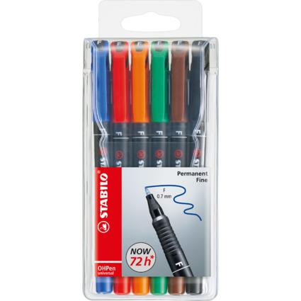 STABILO Permanent-Marker OHPen universal, permanent 6er Etui