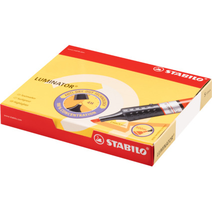 STABILO Textmarker LUMINATOR, rot