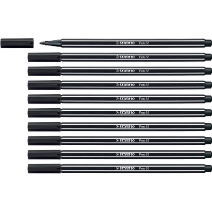 STABILO Fasermaler Pen 68, schwarz