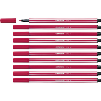 STABILO Fasermaler Pen 68, dunkelrot