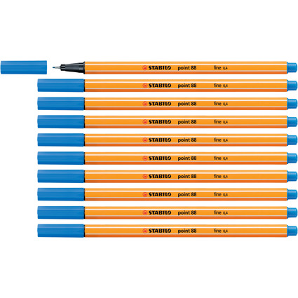 STABILO Fineliner point 88, mittelblau