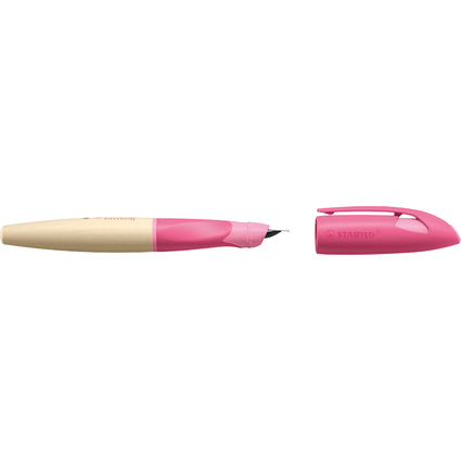 STABILO Füllhalter EASYbirdy Timber L, Linkshänder, rosa