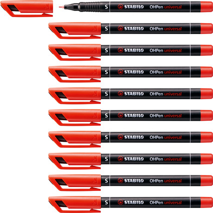 STABILO Permanent-Marker OHPen universal, permanent, rot