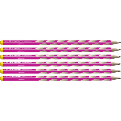 STABILO Bleistift EASYgraph S - L, Hrtegrad: HB, pink