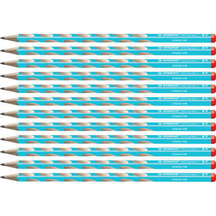 STABILO Bleistift EASYgraph S, Hrtegrad: HB, blau