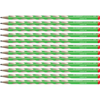 STABILO Bleistift EASYgraph S, Hrtegrad: HB, grn