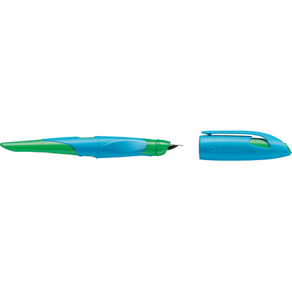 STABILO Füllhalter EASYbirdy L, Linkshänder, blau/grün
