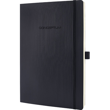 sigel Notizbuch Conceptum, DIN A4, liniert, schwarz