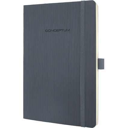 sigel Notizbuch Conceptum, DIN A5, liniert, grau