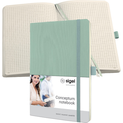 sigel Notizbuch Conceptum, DIN A5, kariert, mint